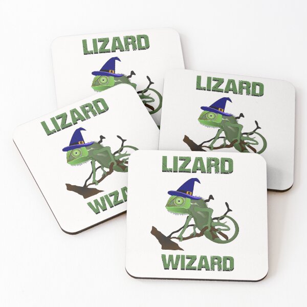 Item preview, Green Lizard With a Wizards Hat! - Lizard Wizard - Reversed designed and sold by Dane Kelly.