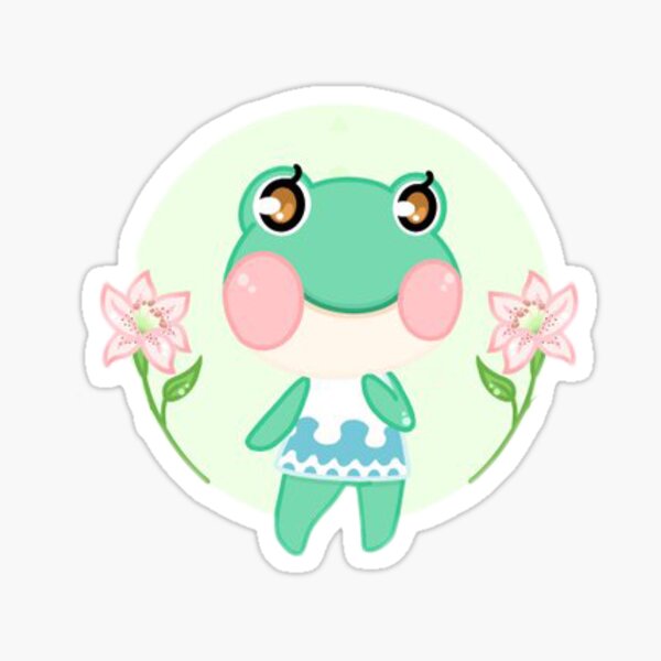 Animal Crossing New Horizon Lily Frog Sticker Sticker