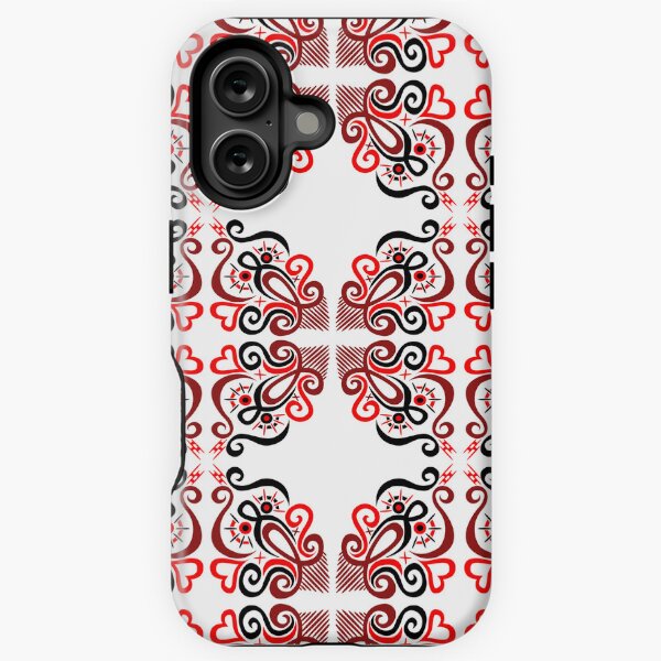 Calligraphic Motif iPhone Tough Case