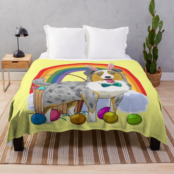 Item preview, Australian Shepherd Bunny Happy Easter Day designed and sold by Nosek1ng.