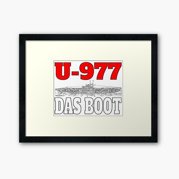 Vista previa del artículo con la obra «Das boot U-977 White», diseñado y vendido por warcollectionar.