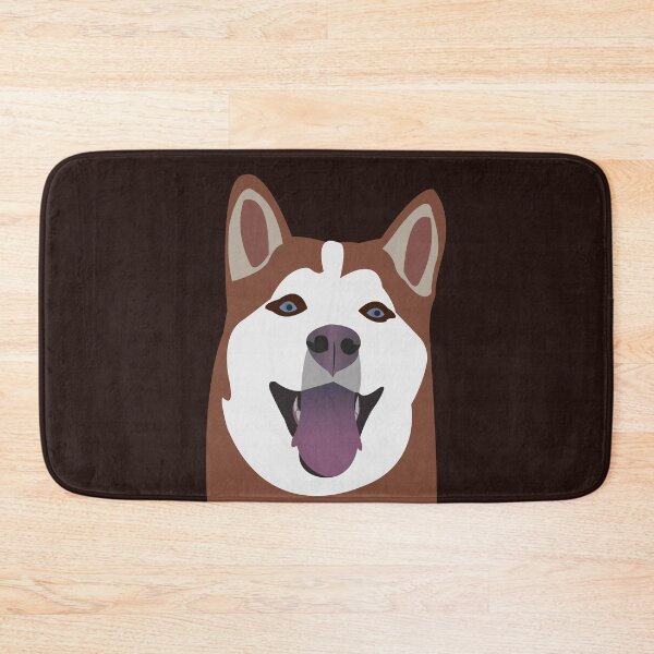 Artikelvorschau, Glücklicher brauner Siberian Husky Hund entworfen und verkauft von KCPetPortraits.