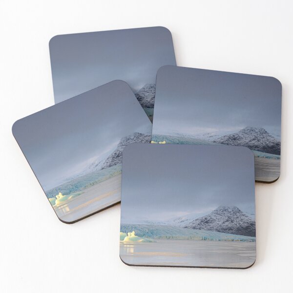 Item preview, Iceland Svínafellsjökull Glacier: a combo of golden iceberg, dark mountain and blue glacier designed and sold by VadimK.