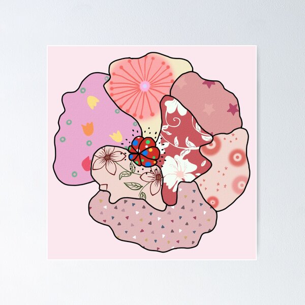 Item preview, colorful poppies designed and sold by Blumchen.