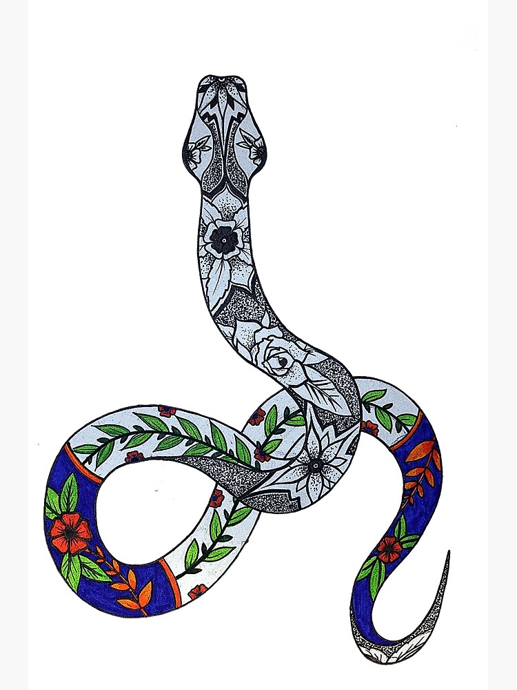 Woman Snake Tattoo Sketch Stock Illustration by ©Alexwind #236521608