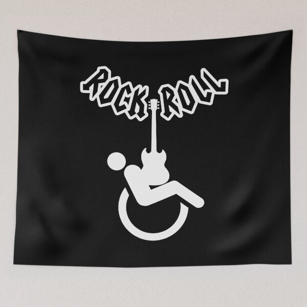 Item preview, Wheelchair logo rock and roll - Disability Humor designed and sold by TMBTM.