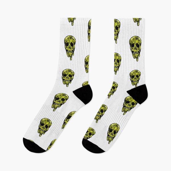 Item preview, Yellow Melting Skull  designed and sold by lmnopcreations.