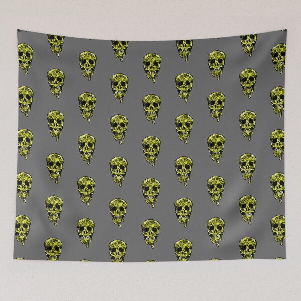 Item preview, Yellow Melting Skull  designed and sold by lmnopcreations.
