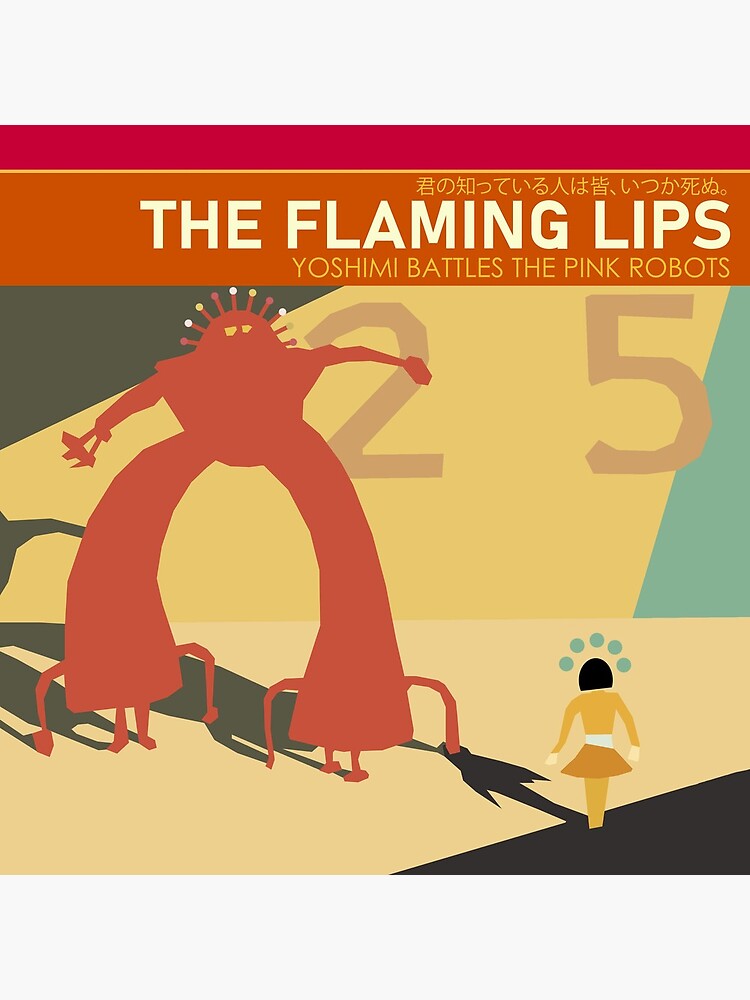 Discover The Flaming Lips "Yoshimi Battles The Pink Robots" Simplified Album Cover Premium Matte Vertical Poster