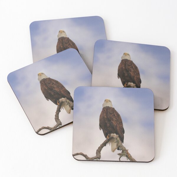 Item preview, Beautiful Bald Eagle with Blue Sky and Clouds designed and sold by Stephanie Laird.
