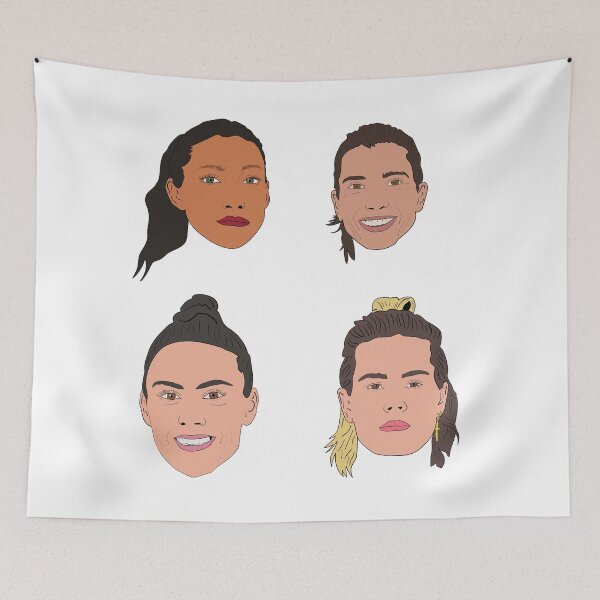 Item preview, USWNT Sticker Pack Ashlyn Harris Ali Krieger Christen Press Tobin Heath  designed and sold by Hevding.