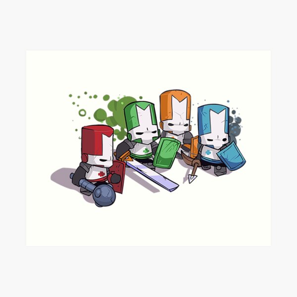 Castle Crashers pixelart - Indie Games - Posters and Art Prints