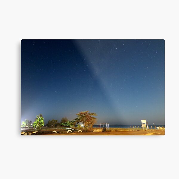 Looking down Endeavour Strait from Seisia on a moonlit night Metal Print