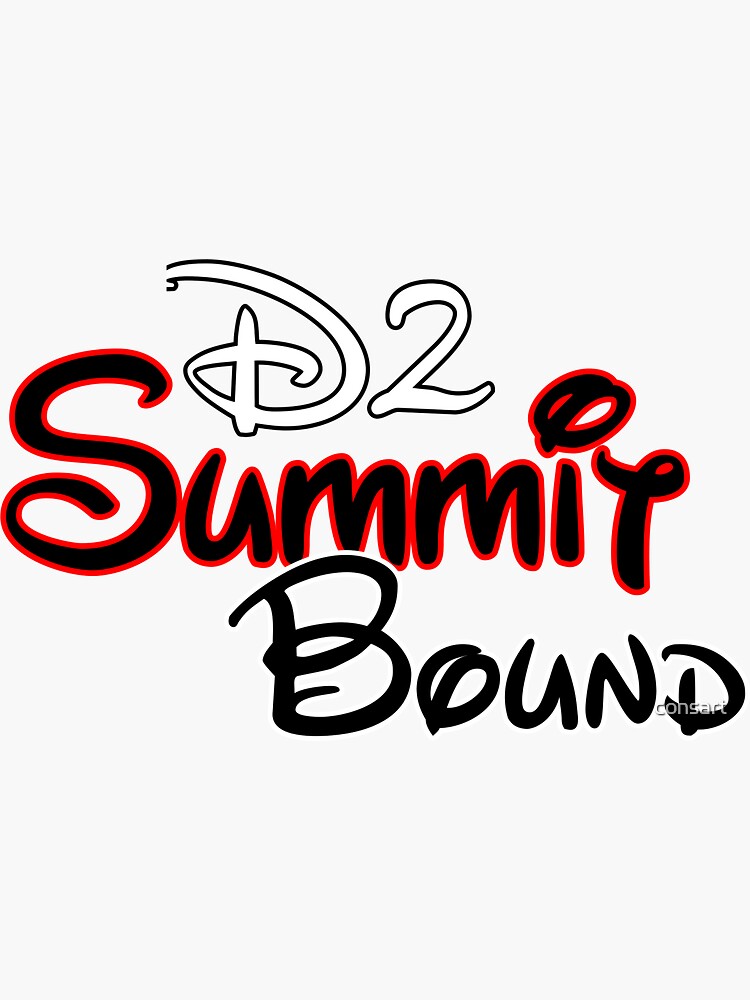 "Summit Bound D2" Sticker for Sale by consart Redbubble