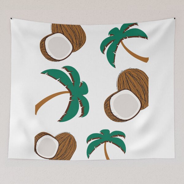Item preview, Coconut Palm Trees Coconut Trees Tropical Beach Design designed and sold by Laurelbdesigns.