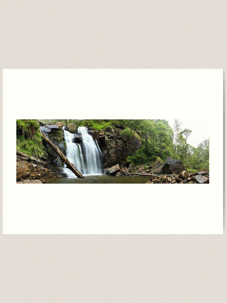 Thumbnail 1 of 3, Art Print, Stevenson's Falls, Otways National Park, Australia designed and sold by Chockstone.