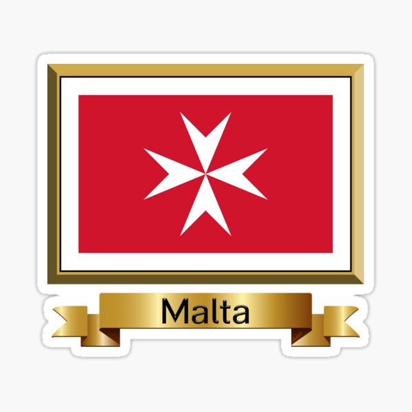 Malta Country Flag Reflective Decal Bumper Sticker Graphics Decals