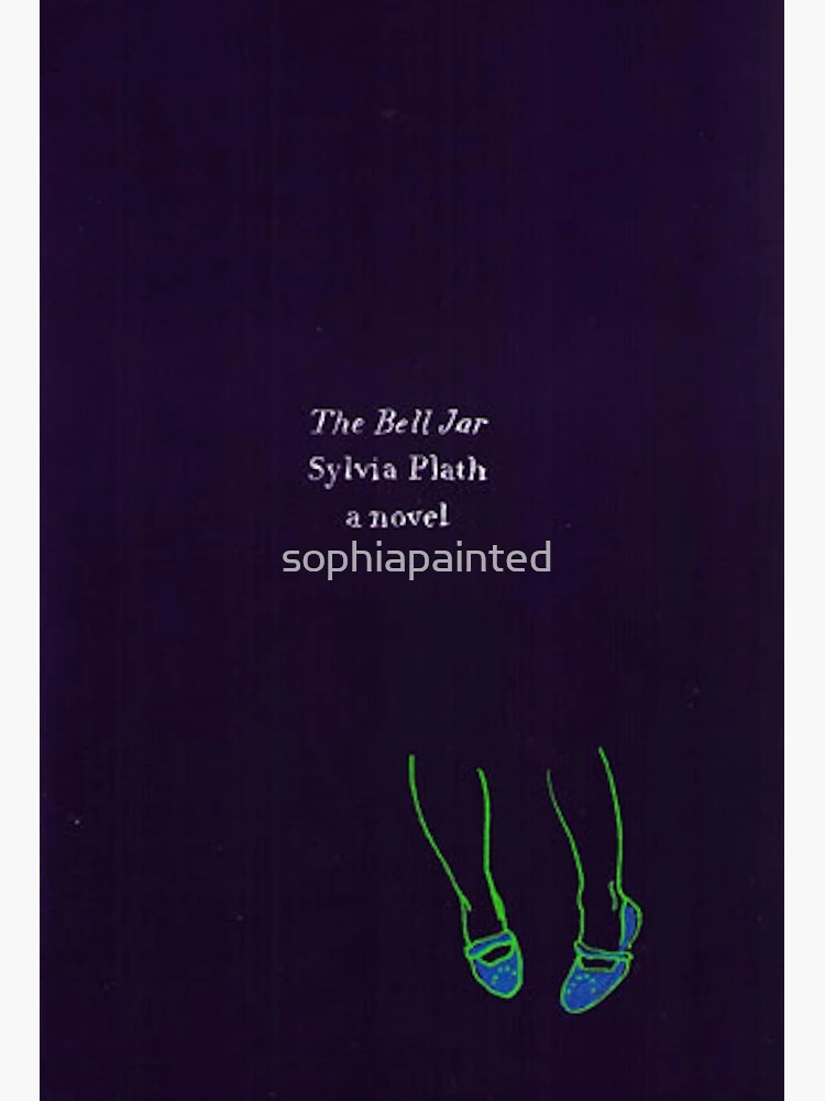 The Bell Jar by Sylvia Plath Print on an Antique Page, Book Cover Art,  Bookish Gifts 