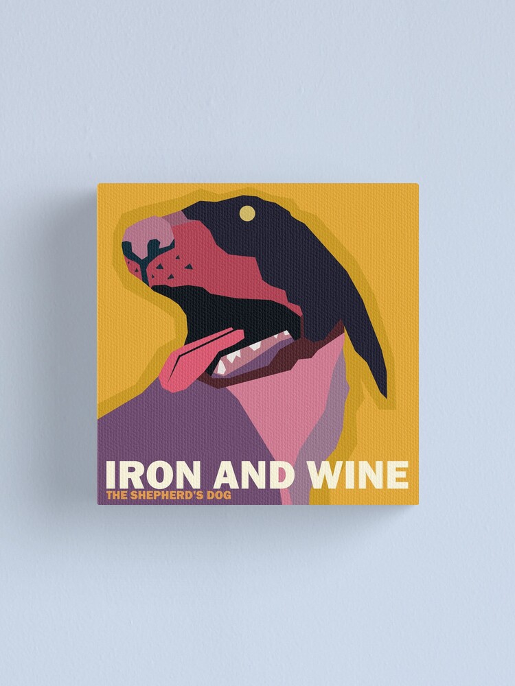 "Iron and Wine "The Shepherd's Dog" Simplified Album Cover" Canvas