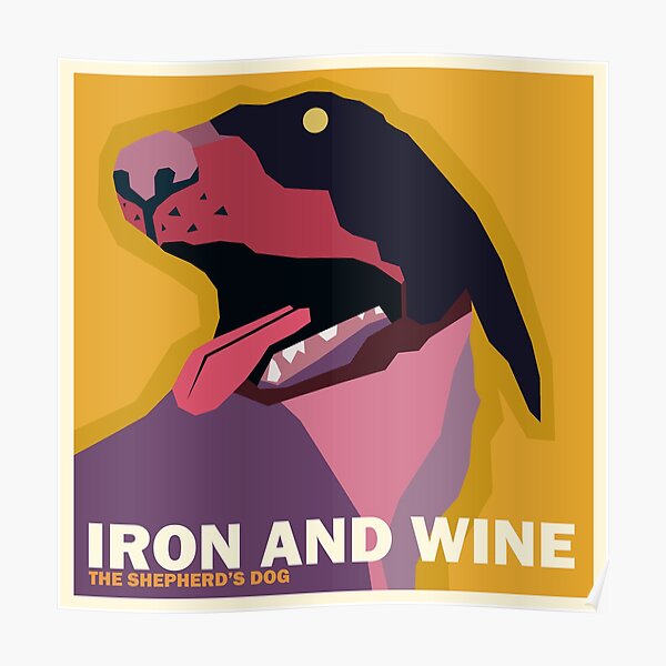 Iron and Wine "The Shepherd's Dog" Simplified Album Cover Poster