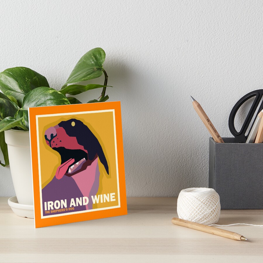 "Iron and Wine "The Shepherd's Dog" Simplified Album Cover" Art Board