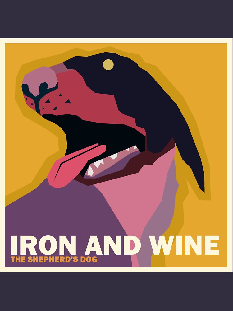 "Iron and Wine "The Shepherd's Dog" Simplified Album Cover" Tshirt by