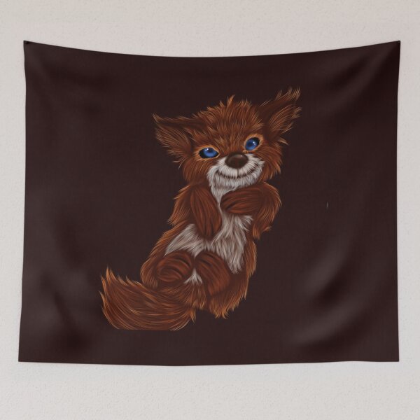 Item preview, Cute Baby Fox designed and sold by WickedWillowArt.
