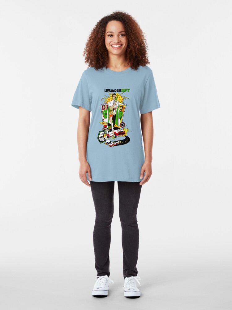 Alternate view of Live and Let Buy Slim Fit T-Shirt