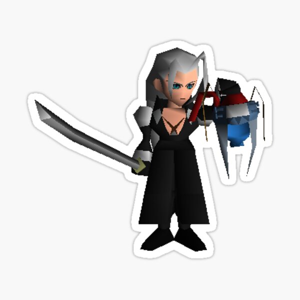 Vista previa del artículo con la obra «Sephiroth / JENOVA FF7 3D sprite», diseñado y vendido por stinky-kitty.