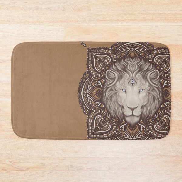 Item preview, Lion mandala - big cat portrait with ornate background designed and sold by MonoMano.