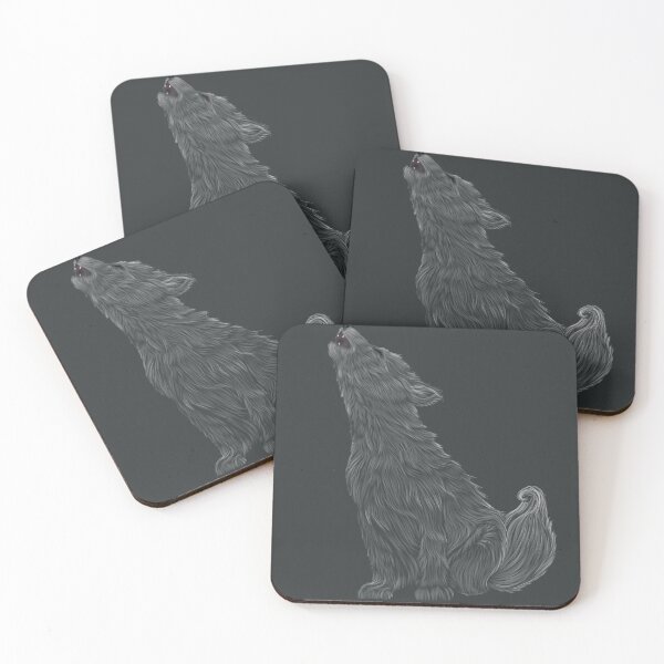 Item preview, Baby Wolf Howl designed and sold by WickedWillowArt.
