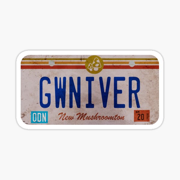 Onward - Guinevere - License Plate Sticker