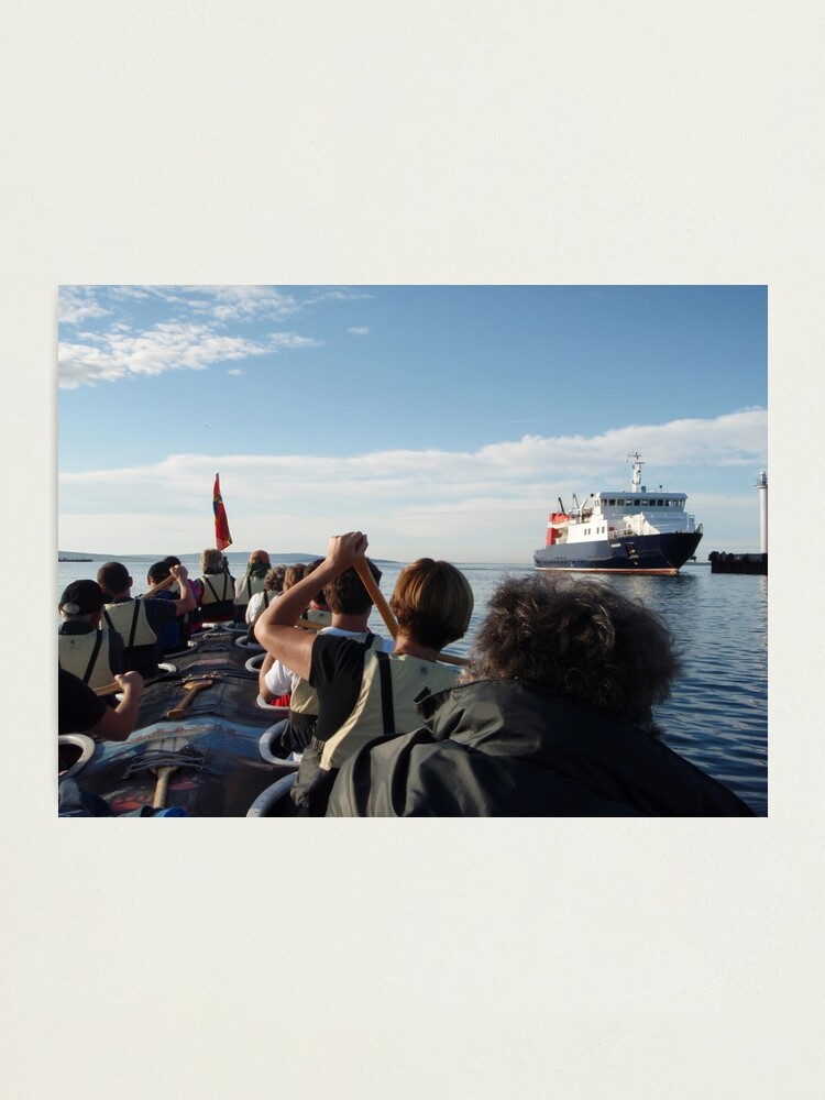 Alternate view of Paddling past the ferry Photographic Print