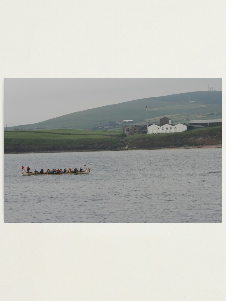 Photographic Print, Safely at Scapa designed and sold by Fiona MacNab