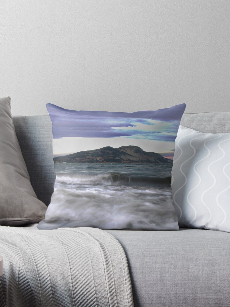 Thumbnail 1 of 4, Pillow, Twilight Holy Isle designed and sold by orcadia.