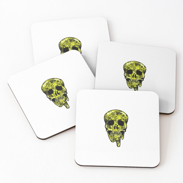 Item preview, Yellow Melting Skull  designed and sold by lmnopcreations.