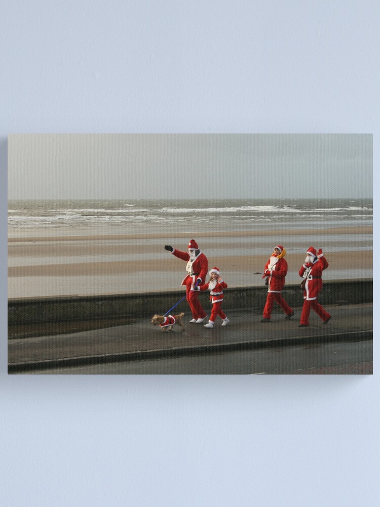 Alternate view of Santas going for a walk Canvas Print
