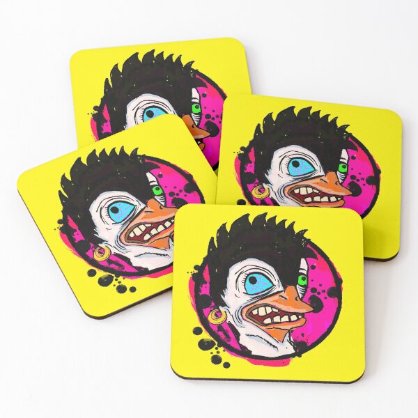 Item preview, Crazy penguin punk rock illustration designed and sold by RAWWR.