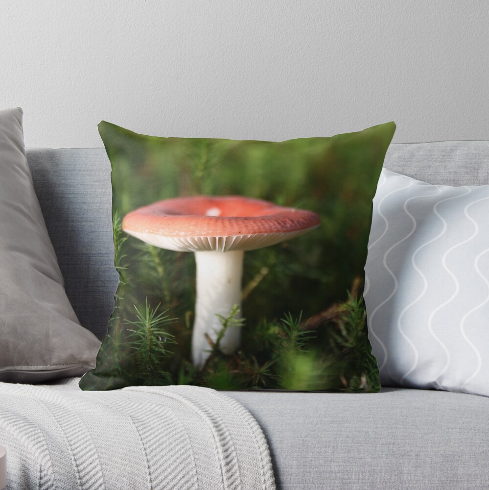 Toadstool Throw Pillow