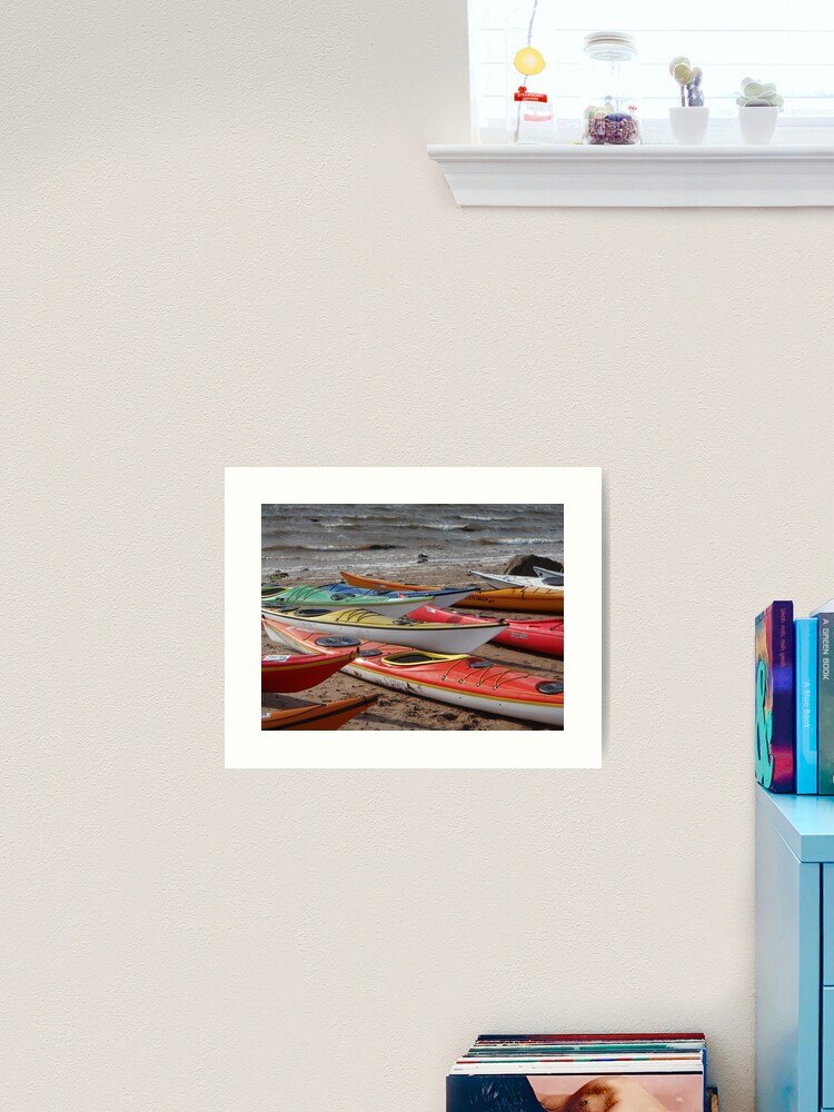 Thumbnail 2 of 3, Art Print, Kayaks galore designed and sold by orcadia.