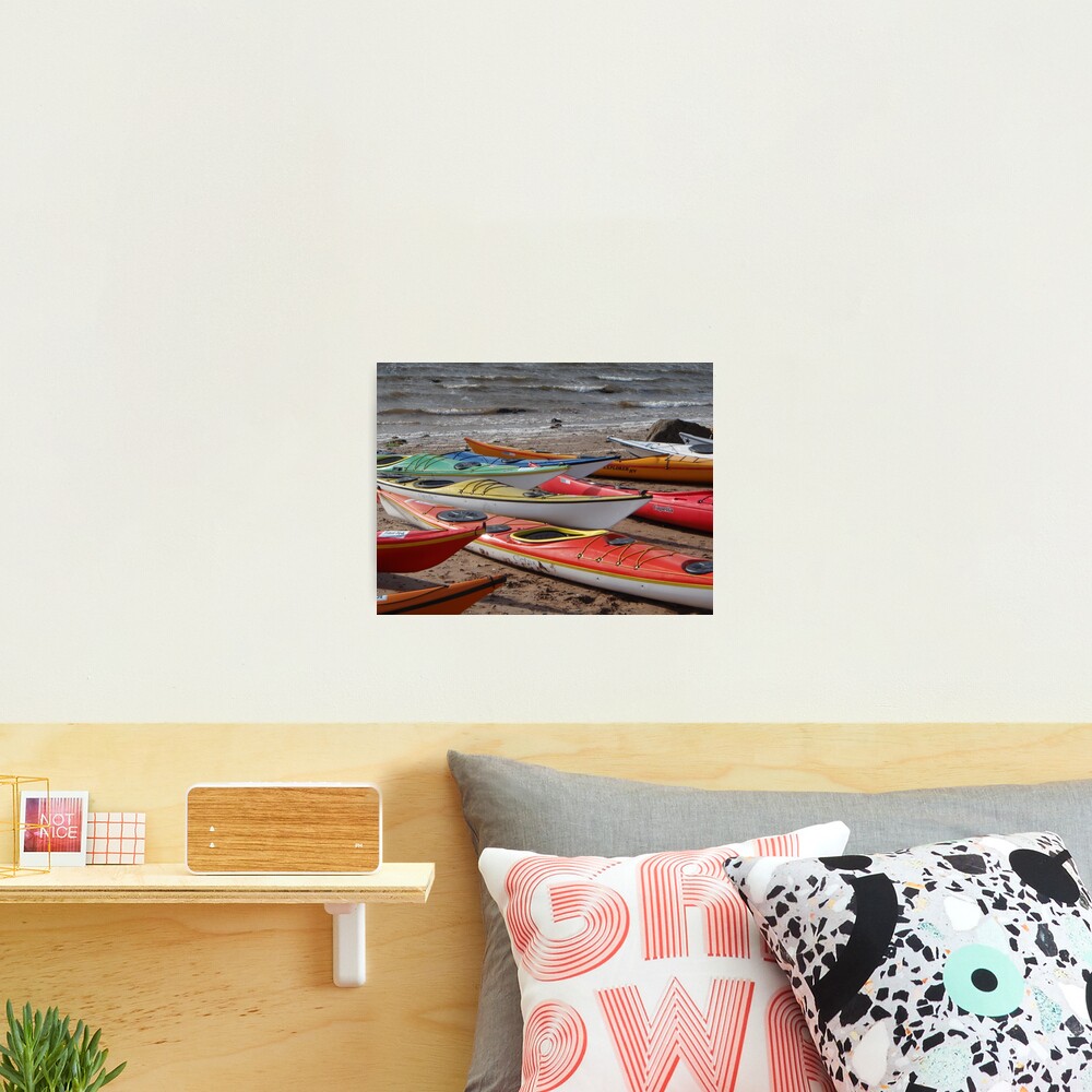 Kayaks galore Photographic Print