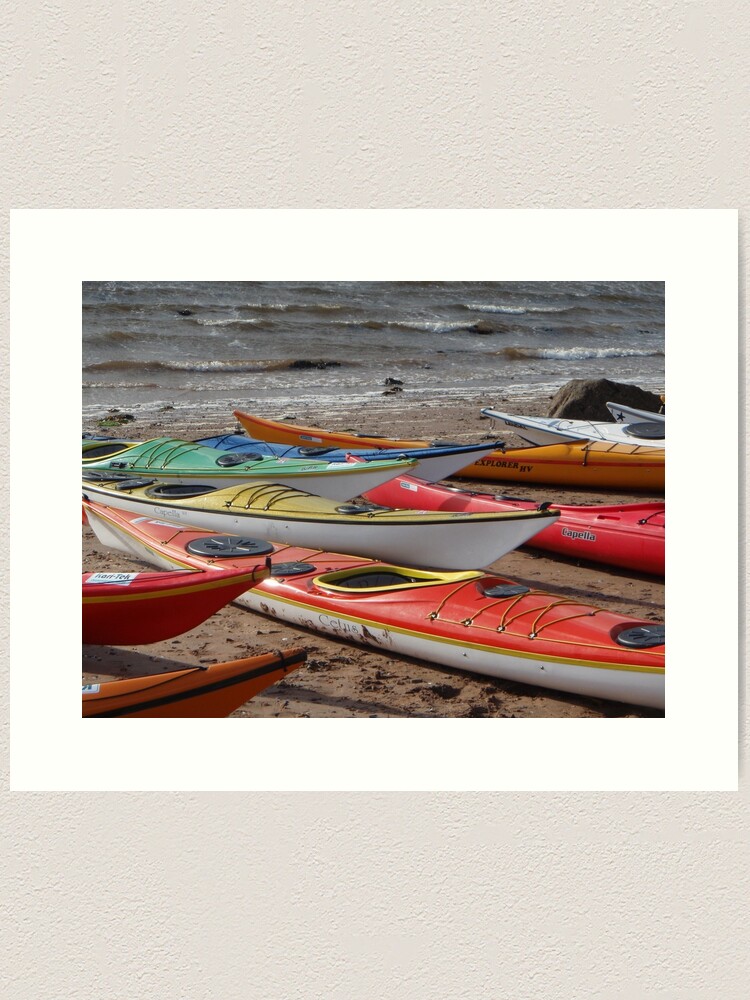 Thumbnail 1 of 3, Art Print, Kayaks galore designed and sold by orcadia.