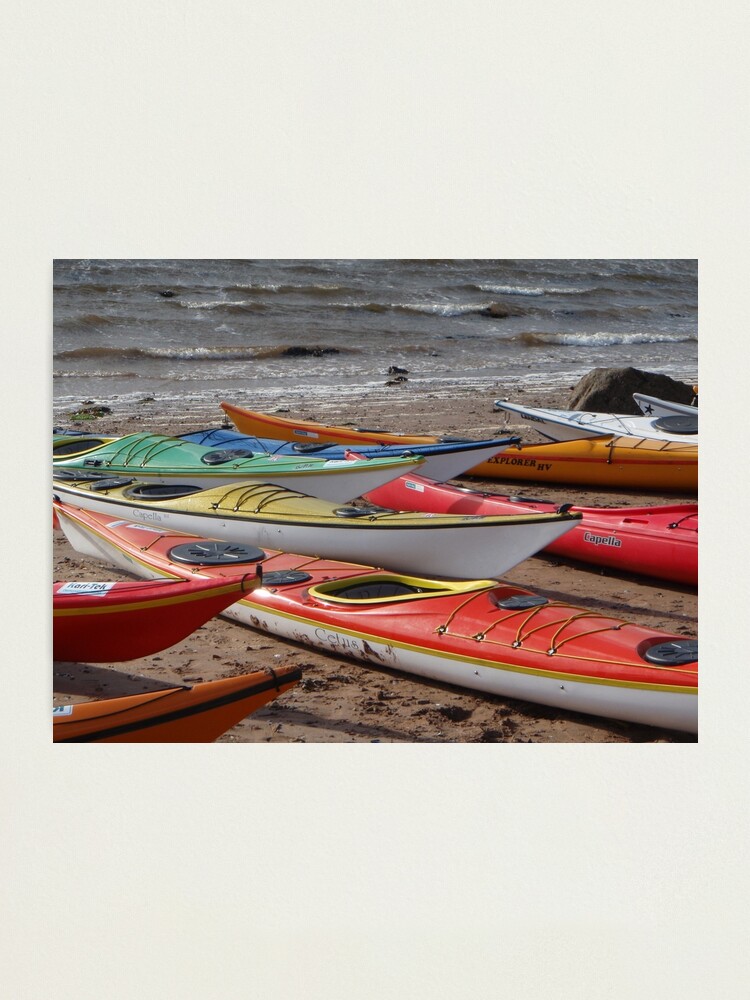 Alternate view of Kayaks galore Photographic Print