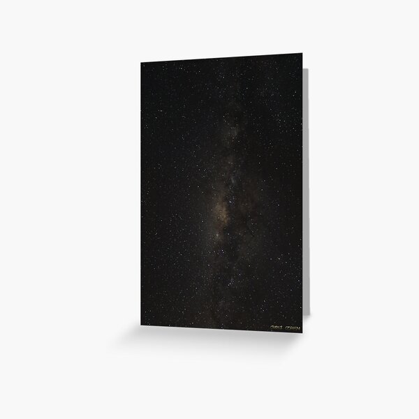The Milky way at the top of Australia Greeting Card