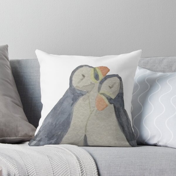 Item preview, Two Puffins in Watercolor designed and sold by WildernessStore.