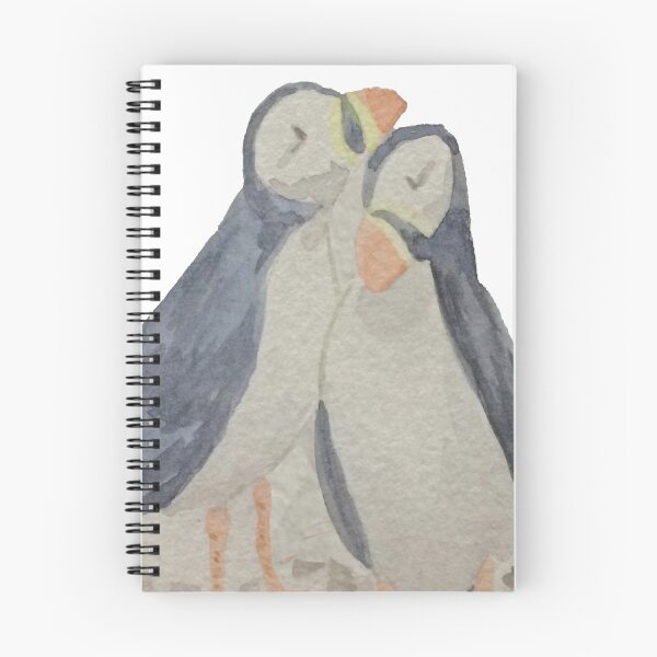 Item preview, Two Puffins in Watercolor designed and sold by WildernessStore.