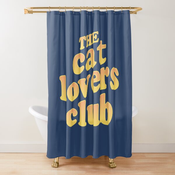 The Cat Lovers Club Shower Curtain