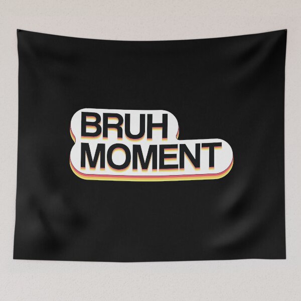 Item preview, Bruh Moment (Black Text) designed and sold by Zontro.