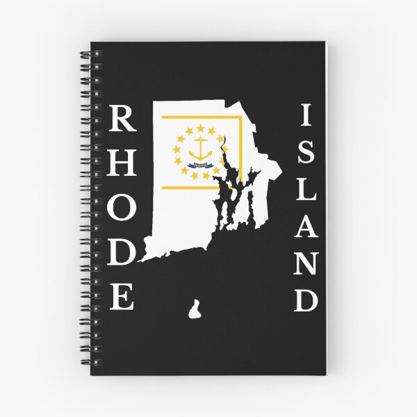 Artikelvorschau, Rhode Island Karte Flagge entworfen und verkauft von marosharaf.