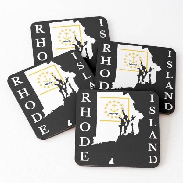 Item preview, Rhode Island Map Flag designed and sold by marosharaf.
